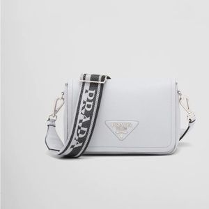 Prada Identity Crossbody Bag - Grey